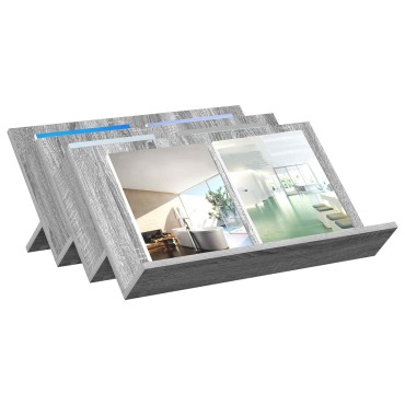 vidaXL Ράφι Περιοδικών με ράφι Γκρίζο Σονομα 65x53x28,5 εκ 1 τεμ.