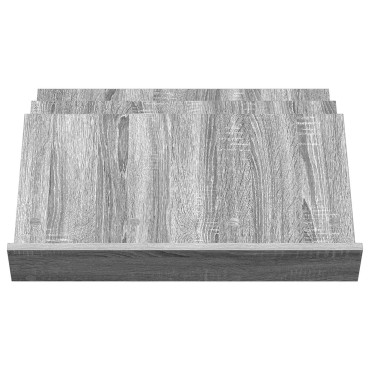 vidaXL Ράφι Περιοδικών με ράφι Γκρίζο Σονομα 65x53x28,5 εκ 1 τεμ.