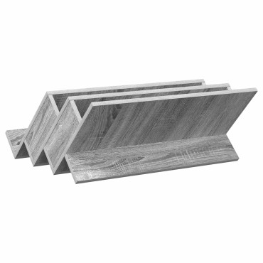 vidaXL Ράφι Περιοδικών με ράφι Γκρίζο Σονομα 65x53x28,5 εκ 1 τεμ.