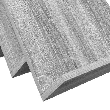 vidaXL Ράφι Περιοδικών με ράφι Γκρίζο Σονομα 65x53x28,5 εκ 1 τεμ.