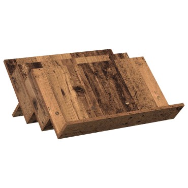 vidaXL Ράφι Περιοδικών Παλιό ξύλο 65x53x28,5cm Επεξεργασμένο Ξύλο 1 τεμ.