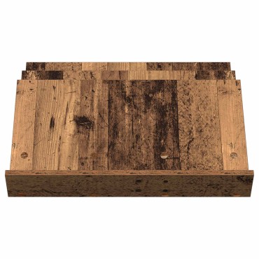 vidaXL Ράφι Περιοδικών Παλιό ξύλο 65x53x28,5cm Επεξεργασμένο Ξύλο 1 τεμ.