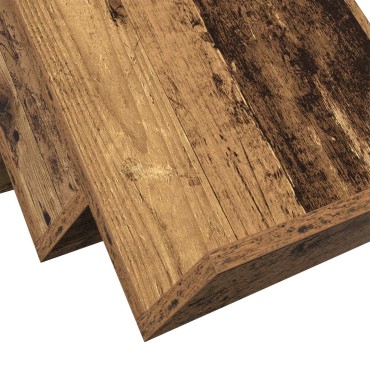 vidaXL Ράφι Περιοδικών Παλιό ξύλο 65x53x28,5cm Επεξεργασμένο Ξύλο 1 τεμ.