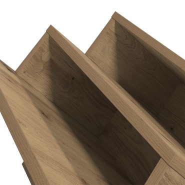 vidaXL Ράφι Περιοδικών με ράφι Artisan Oak 65x53x28,5 εκ 1 τεμ.