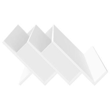 vidaXL Ράφι Περιοδικών Λευκό 90x53x28,5cm Επεξεργασμένο ξύλο 1 τεμ.