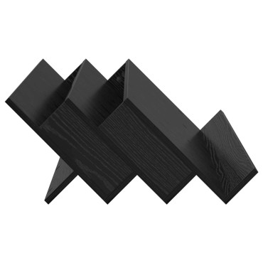 vidaXL Ράφι Περιοδικών Μαύρη Οξυά 90x53x28,5cm Επεξεργασμένο Ξύλο 1 τεμ.