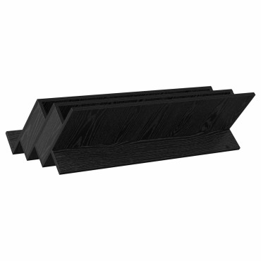 vidaXL Ράφι Περιοδικών Μαύρη Οξυά 90x53x28,5cm Επεξεργασμένο Ξύλο 1 τεμ.