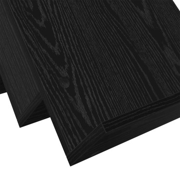 vidaXL Ράφι Περιοδικών Μαύρη Οξυά 90x53x28,5cm Επεξεργασμένο Ξύλο 1 τεμ.