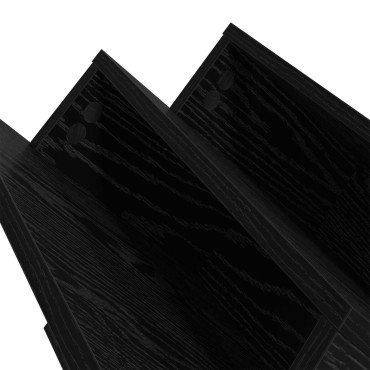 vidaXL Ράφι Περιοδικών Μαύρη Οξυά 90x53x28,5cm Επεξεργασμένο Ξύλο 1 τεμ.