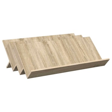 vidaXL Ράφι Περιοδικών με ράφι Δρύς Sonoma 90x53x28,5 εκ 1 τεμ.