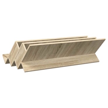 vidaXL Ράφι Περιοδικών με ράφι Δρύς Sonoma 90x53x28,5 εκ 1 τεμ.