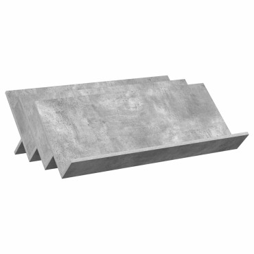 vidaXL Ράφι Περιοδικών με ράφι Γκρι Μπετόν 90x53x28,5 εκ 1 τεμ.
