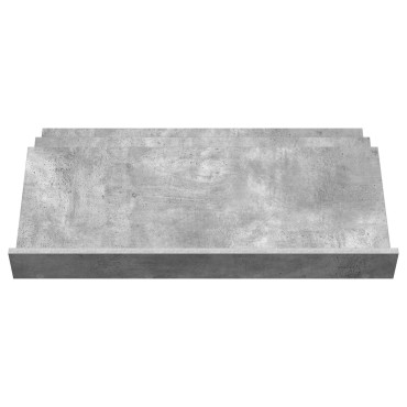 vidaXL Ράφι Περιοδικών με ράφι Γκρι Μπετόν 90x53x28,5 εκ 1 τεμ.