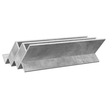 vidaXL Ράφι Περιοδικών με ράφι Γκρι Μπετόν 90x53x28,5 εκ 1 τεμ.