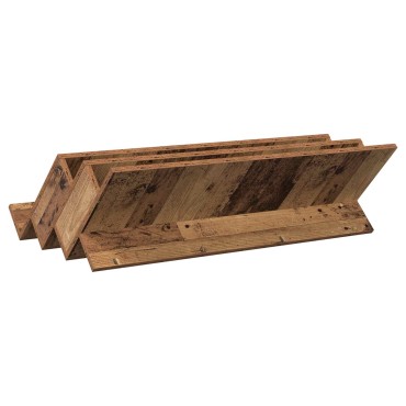 vidaXL Ράφι Περιοδικών Παλιό ξύλο 90x53x28,5cm Επεξεργασμένο Ξύλο 1 τεμ.