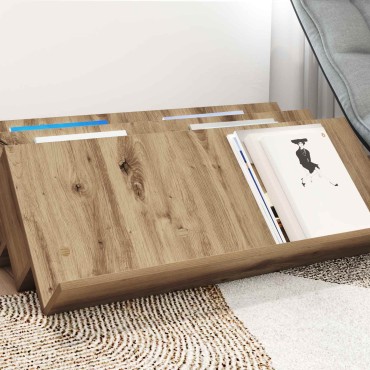 vidaXL Ράφι Περιοδικών με ράφι Artisan Oak 90x53x28,5 εκ 1 τεμ.
