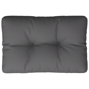 vidaXL Μαξιλάρι Παλέτας Ανθρακί 60x40x12cm Υφασμάτινο