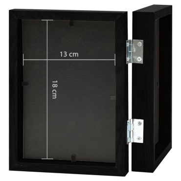 vidaXL Διπλή Κορνίζα Κολάζ Μαύρη 2 x (13 x 18 εκ.)