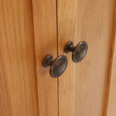 vidaXL Ντουλάπα Αποθήκευσης 50x22x110cm από Μασίφ Ξύλο Δρυός 1 τεμ.