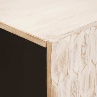 vidaXL Πλαϊνό γραφείο 3 τεμ. 60x33x75cm Στερεό ξύλο μάνγκο