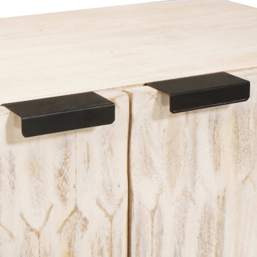 vidaXL Πλαϊνό γραφείο 3 τεμ. 60x33x75cm Στερεό ξύλο μάνγκο