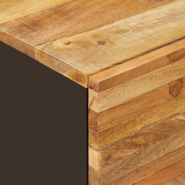 vidaXL Σετ Μπάνιου 5 τεμ. Φυσικό 38x33x160cm Στερεό ξύλο μάνγκο