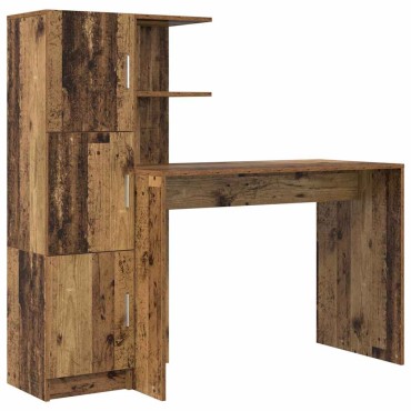 vidaXL Γραφείο Παλιό ξύλο 133.5x50x124cm 2 τμχ. 1 τεμ.