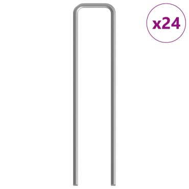 vidaXL Κλουβί για κότες 2 τμχ. Ασημί 600 x 100 x 210 εκ.