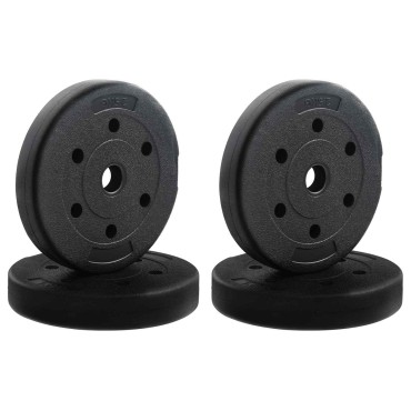 vidaXL Σετ Αλτήρα 2 σε 1 Μαύρο και Κόκκινο 121 x 19,5 x 19,5 cm