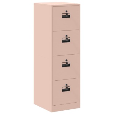 vidaXL Ντουλάπα Αρχείων Ροζ 44x50x139cm Ψυχρής Έλασης Χάλυβας 1 τεμ.