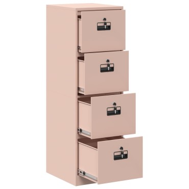 vidaXL Ντουλάπα Αρχείων Ροζ 44x50x139cm Ψυχρής Έλασης Χάλυβας 1 τεμ.