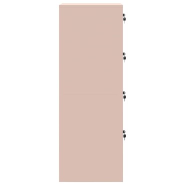 vidaXL Ντουλάπα Αρχείων Ροζ 44x50x139cm Ψυχρής Έλασης Χάλυβας 1 τεμ.