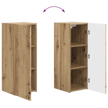 vidaXL Σετ επίπλου τηλεόρασης 2 τμχ. Artisan Oak Επεξεργασμένο Ξύλο