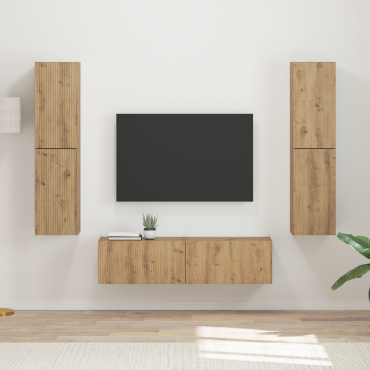 vidaXL Σετ επίπλου τηλεόρασης 6 τμχ. Artisan Oak Επεξεργασμένο Ξύλο