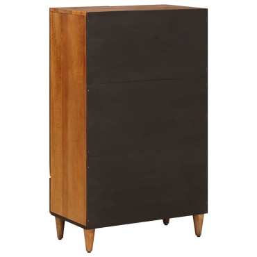 vidaXL Highboard Καρυδιά 60x33,5x100cm Στερεό ξύλο μάνγκο