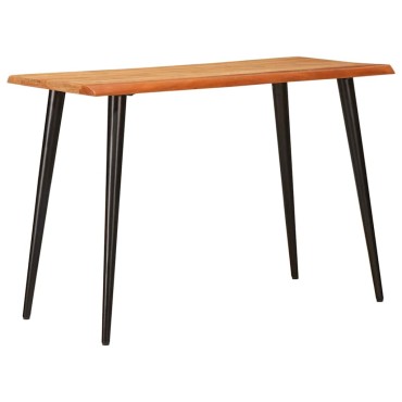 vidaXL Τραπεζαρίες Καφέ και Μαύρο 110x55x78cm Στερεό ξύλο μάνγκο