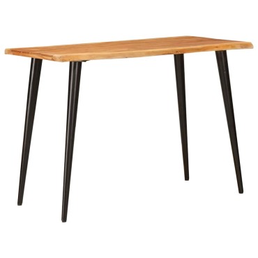 vidaXL Τραπεζαρίες Καφέ και Μαύρο 110x55x78cm Στερεό ξύλο μάνγκο