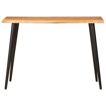 vidaXL Τραπεζαρίες Καφέ και Μαύρο 110x55x78cm Στερεό ξύλο μάνγκο