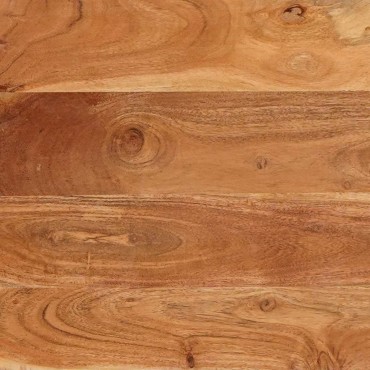 vidaXL Τραπεζαρίες Καφέ και Μαύρο 110x55x78cm Στερεό ξύλο μάνγκο