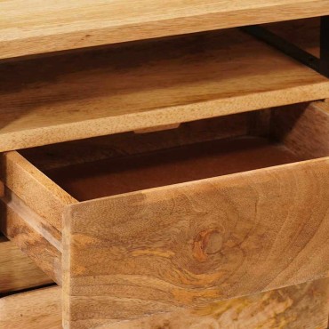 vidaXL Ντουλάπες Αποθήκευσης Καφέ 110x30x40cm Στερεό ξύλο μάνγκο
