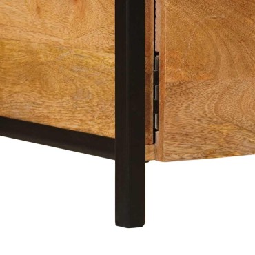 vidaXL Ντουλάπες Αποθήκευσης Καφέ 110x30x40cm Στερεό ξύλο μάνγκο