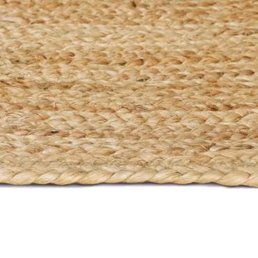 vidaXL Χαλιά χώρου Φυσικό 120x120cm Γιούτα