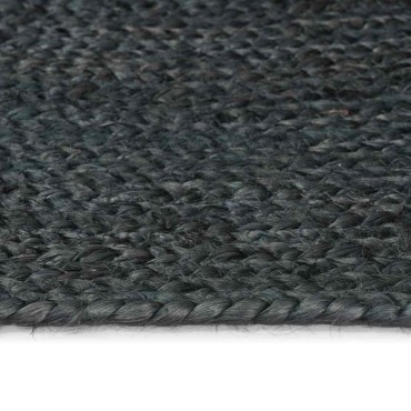 vidaXL Χαλί Περιοχής Σκούρο Γκρι 80x400cm Γιούτα