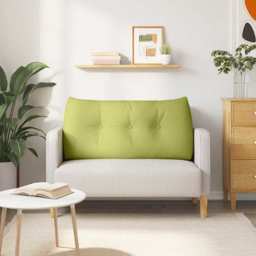 vidaXL Μαξιλάρι Πλάτης Ανοιχτό Πράσινο 100 x 24 x 50 εκ ύφασμα