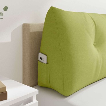 vidaXL Μαξιλάρι Πλάτης Ανοιχτό Πράσινο 100 x 24 x 50 εκ ύφασμα