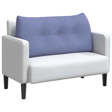 vidaXL Μαξιλάρι Πλάτης Μπλε τζην 100 x 24 x 50 εκ ύφασμα