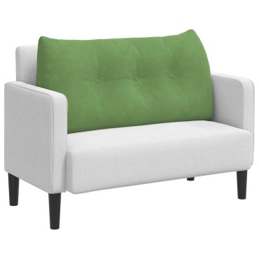 vidaXL Μαξιλάρι Πλάτης Ανοιχτό Πράσινο 100 x 24 x 50 εκ Βελούδο