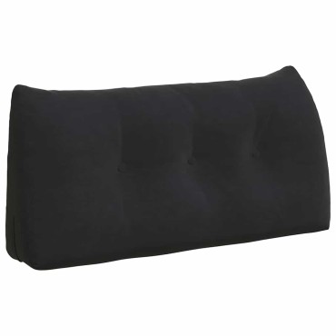 vidaXL Μαξιλάρι Πλάτης Μαύρο 100 x 24 x 50 εκ Βελούδο