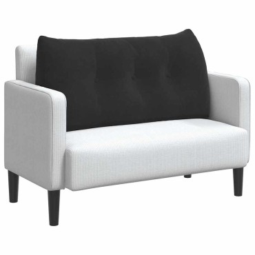 vidaXL Μαξιλάρι Πλάτης Μαύρο 100 x 24 x 50 εκ Βελούδο