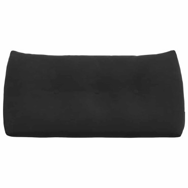 vidaXL Μαξιλάρι Πλάτης Μαύρο 100 x 24 x 50 εκ Βελούδο